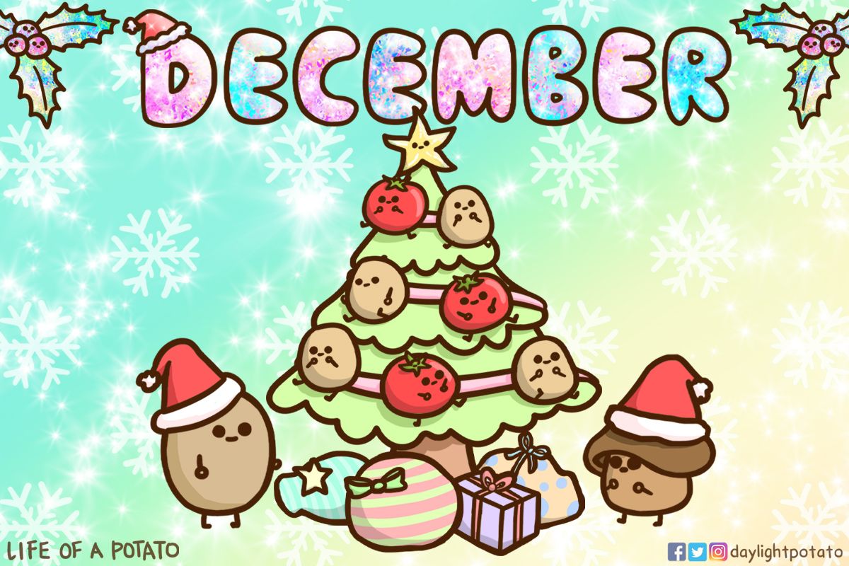 The Cutest Christmas Tree! Free Calendar & Wallpaper